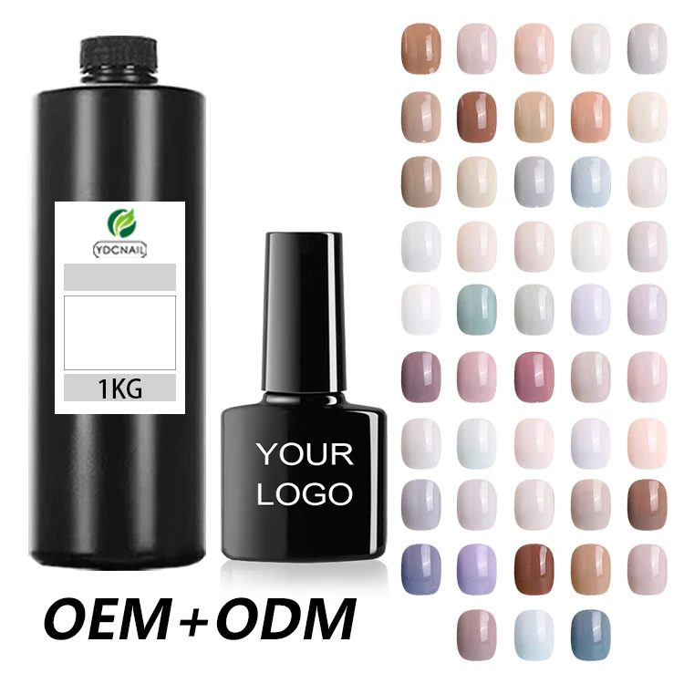 YDC manufacturer nail paint uv gel polish  brown color soak off hema free high pigment customized label