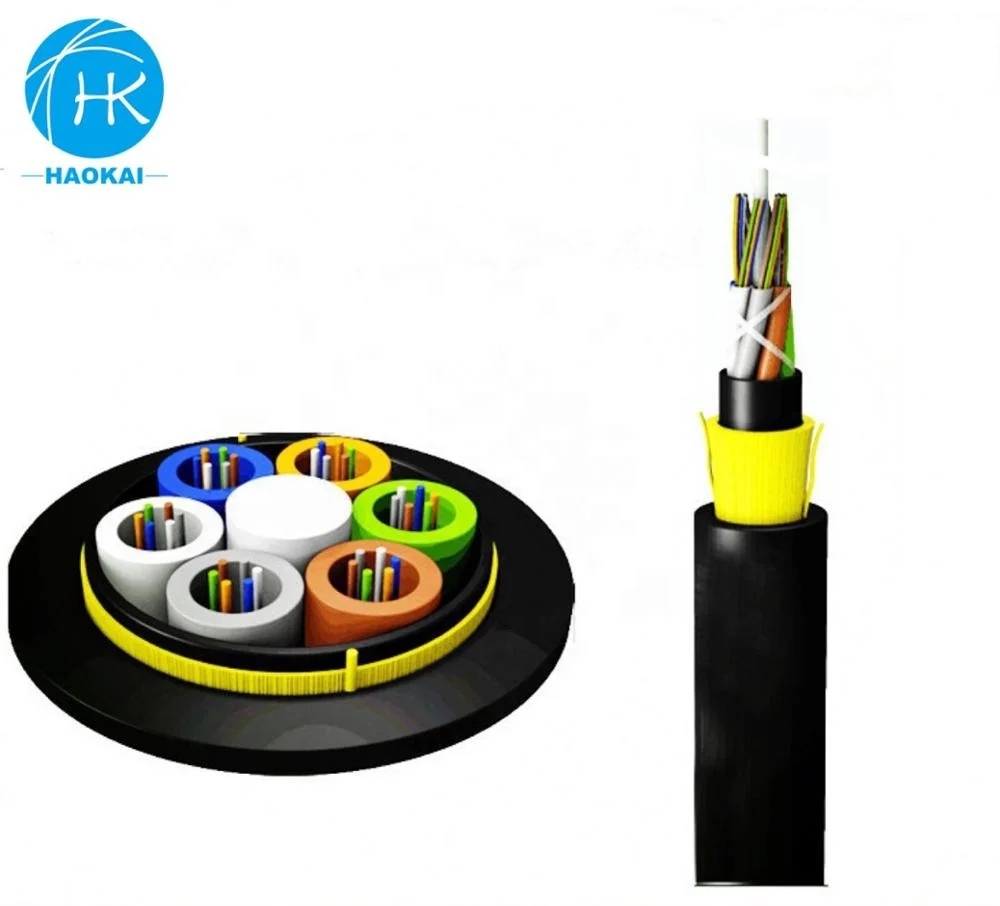 48 Core ADSS Double Sheath 50/80/120/150 meters Span Outdoor Aerial Optical Fiber Cable