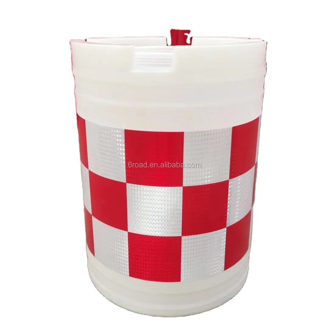 Plastic Traffic Crash Barrier Barrel, Water Filled Traffic Barrier Barrel