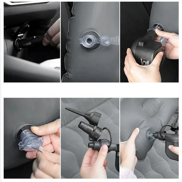 Portable Folding Inflatable Mattress Air Bed Universal Car Back Seat Support Outdoor Camping Mat Cushion