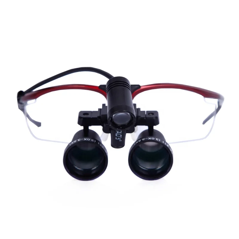 Тао регулируемое увеличение хирургические стоматологические лупы Z11 3.0X - 3.5X с новым светодиодным индикатором 21x