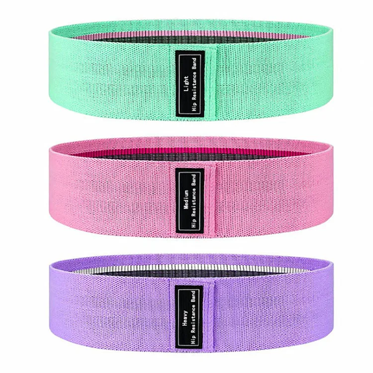 Fabric Resistance Loop Exercise Bands, Cloth Booty Training Bands, Non-Slip/Thick Wide Fitness Elastic Circle Band for Legs