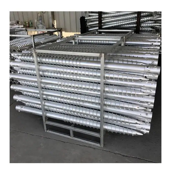 Galvanized Earth Metal Ground Screw earth anchor  Helical Soil Anchors Hot Sale Ground Anchor