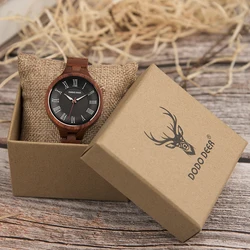 DODO DEER Trending Luxury Women Quartz Wrist Watch Movement Dress Bracelet Wood Watch OEM Fashion Japan 2019 MIYOTA Round Wooden