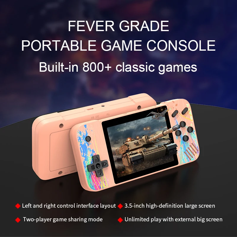 Ретро G3 портативная игровая консоль Встроенный 800 в 1 Классический 8-битный игровой консоли 3 5 дюймов экран дисплей чехол для телефона виде