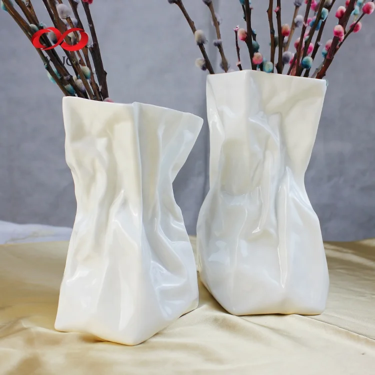 black  porcelain white ceramic decoration flower  vase
