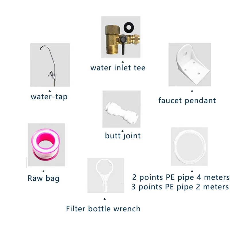 7-stage Reverse Osmosis System Water Filter RO Household Purifier