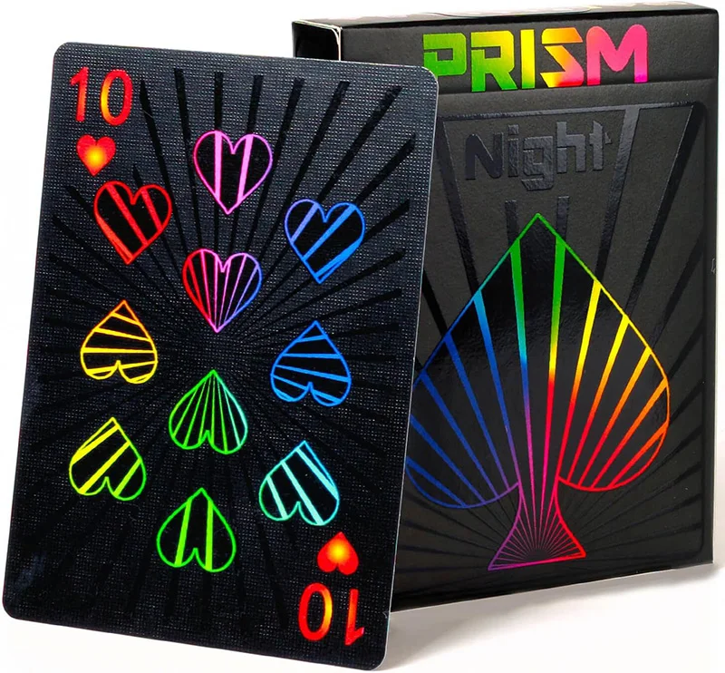 Best Poker Deck Holographic Card Luxury Custom Printing Eco-Friendly German Black Core Playing Cards Game With Tin box