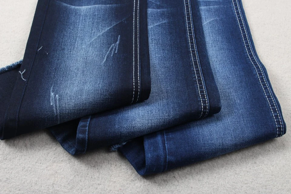 9.5oz blue weft yarn jeans fabric for denim jacket
