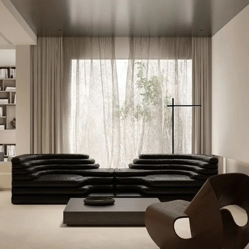 Modern luxury design Modular combination Living Room leather sofa set Home furniture design Ds 1025 De Sede Terrazza sofa