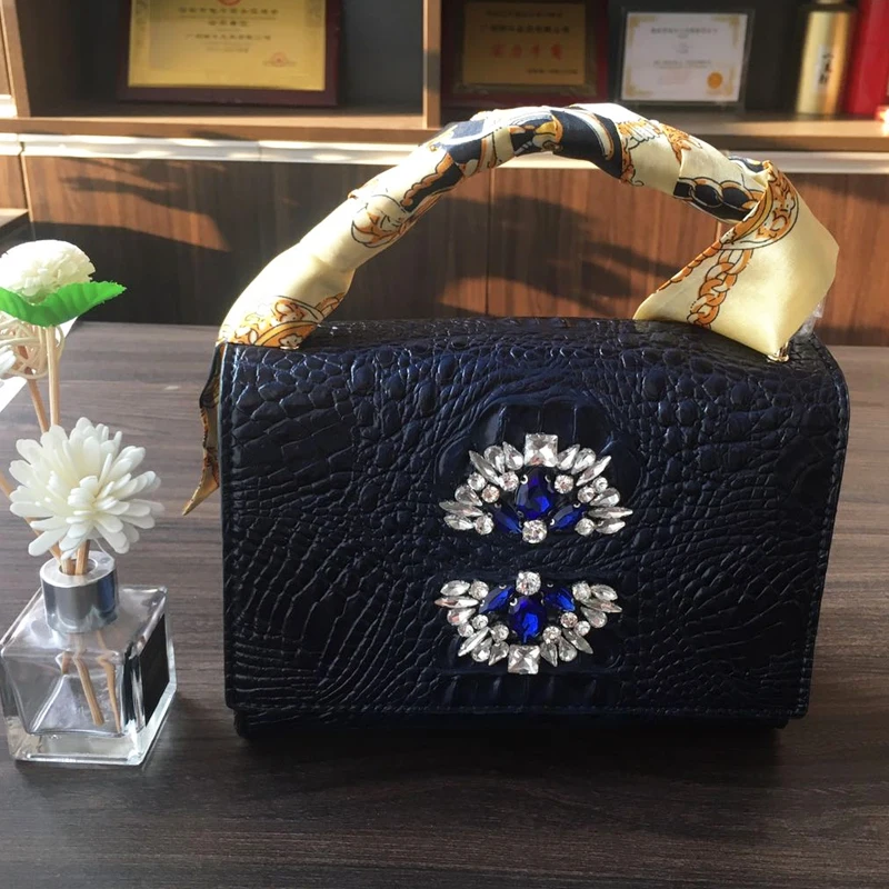 Hot Crocodile Tote Bag Ins Hot Women Crocodile Leather Shoulder Bag Saudi Arabia Lady Handbags Purse