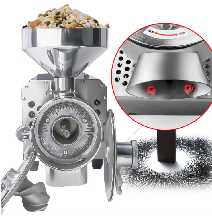 OEM 2500W Stainless Steel Factory Price Wheat Milling Machine Flour Mill Standard Flour Mill Machine