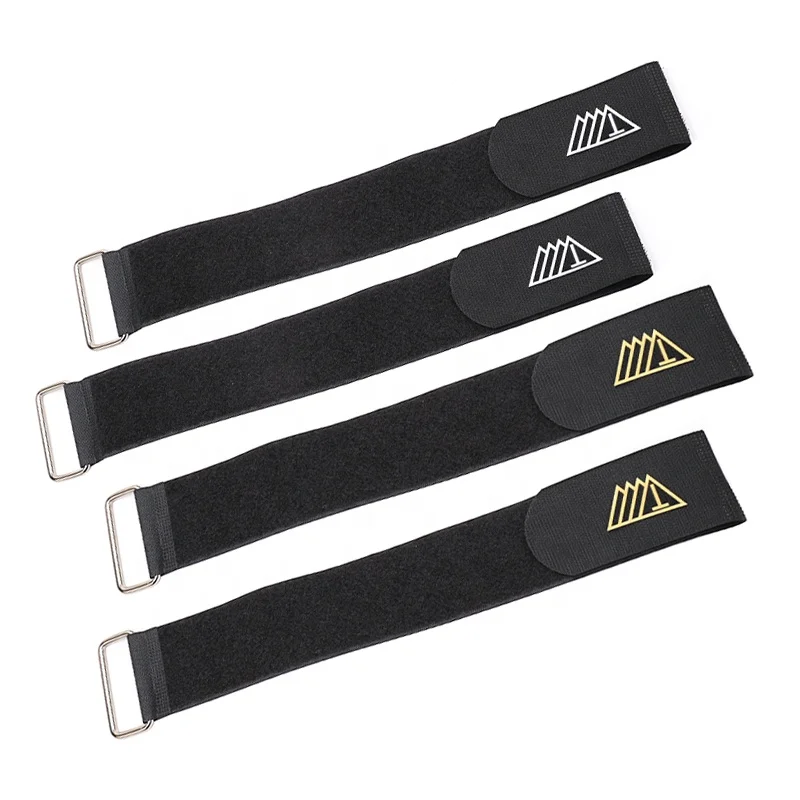 colorful soft print logo custom cize strong stick belt plastic buckle nylon adjustable hook and loop strap