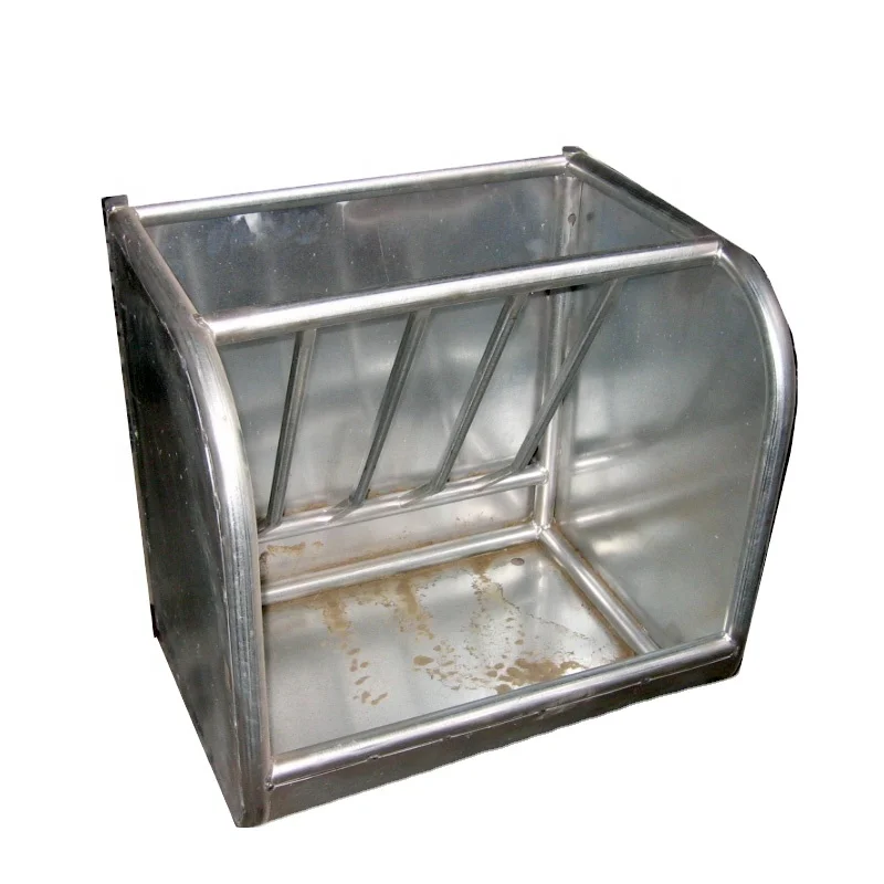 Galvanized Horse Equipment Horse Hay Feeder With Movable Cap
