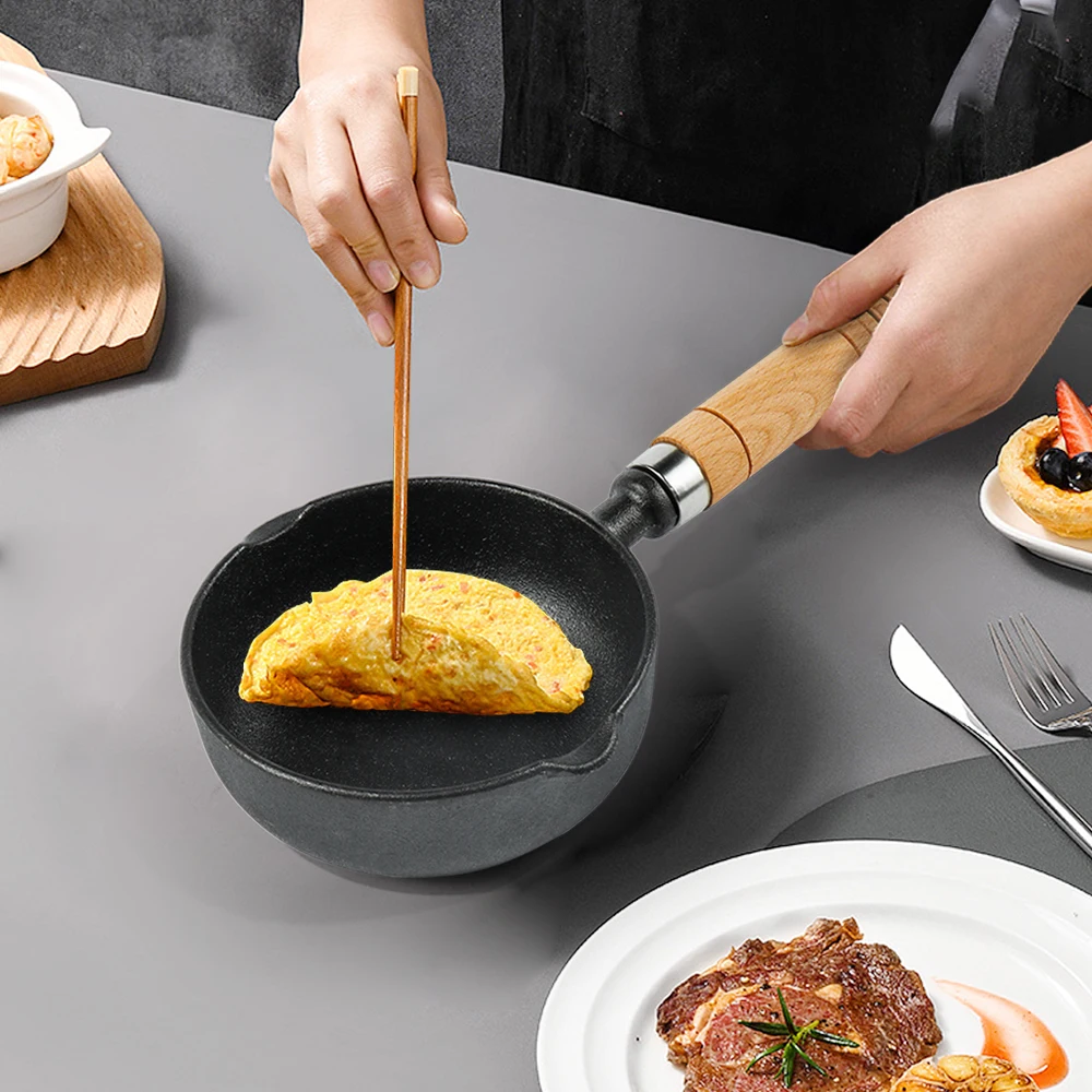 Cast Iron Melting Basting Pot for Grill Cooking Iron Saucepan Mini Cast Iron Bowl for Sauces