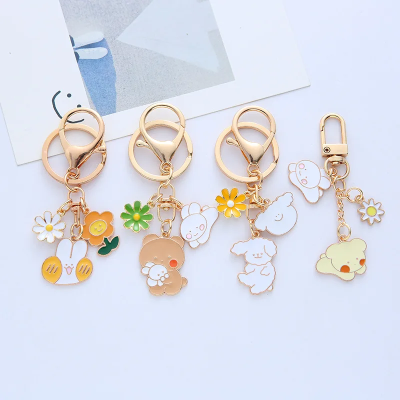 kpop kawaii luxury pubg metal cute keychain accessories custom ring keychains for women cups charm