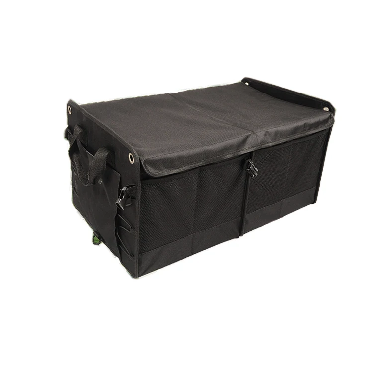 
Custom made car organizer box storage bag with Built-in Insulated Leakproof Cooler Bag 