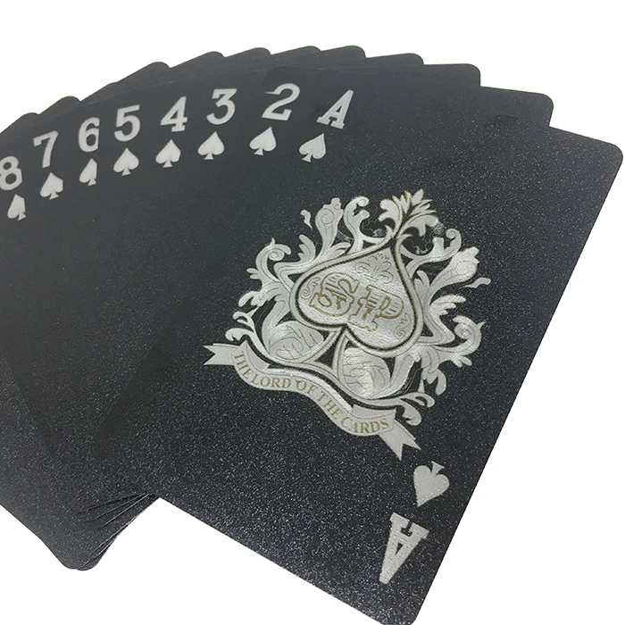 
GS-18159 Black Diamond PET Playing Card With Color Printing 