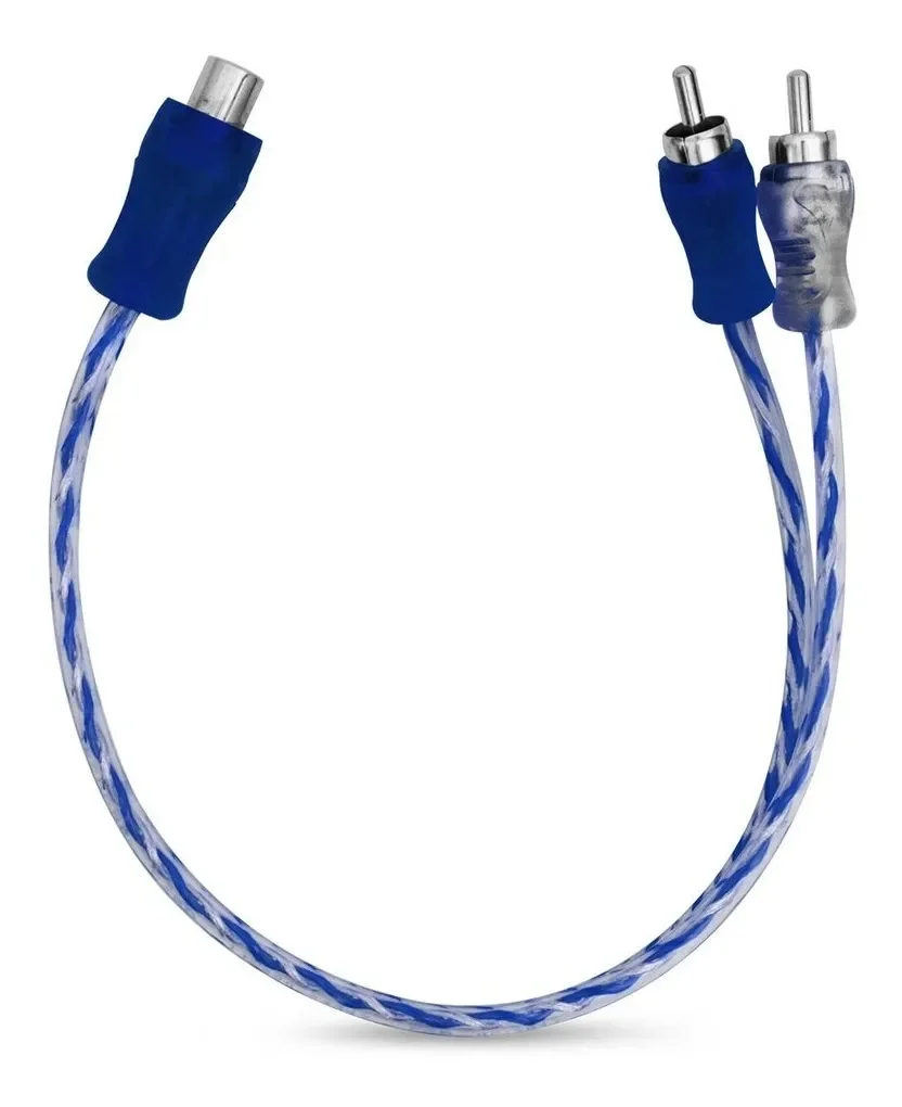 1 Male to 2 Female Plug Audio Cable For Car Kit Amplifier Sound Y Splitter Audio Adapter RCA Cable