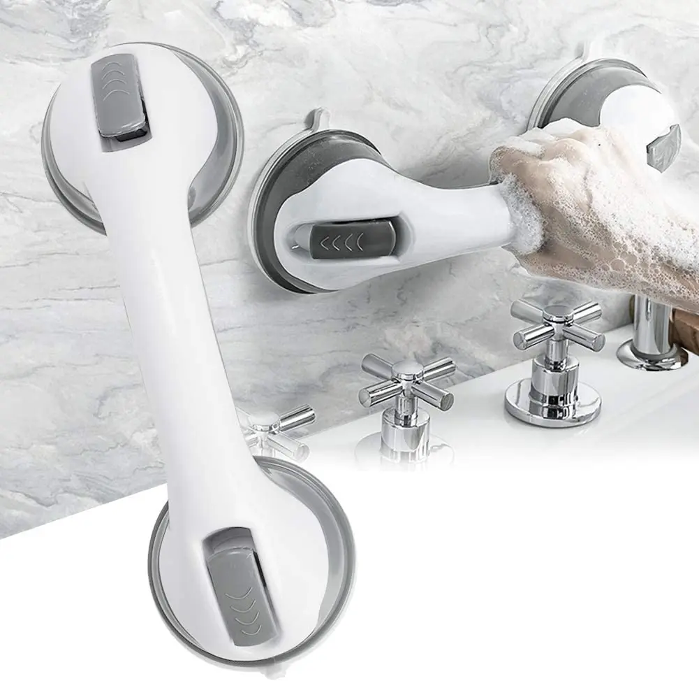 Factory price 30mm Bathroom Toilet Custom Logo Seniors Handicap Grab Bars  elderly easy install shower suction grab bar rail