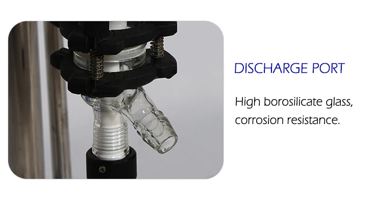 100L Vacuum Distillation Continous Stirred Tank Ultrasonic Glass Reactor