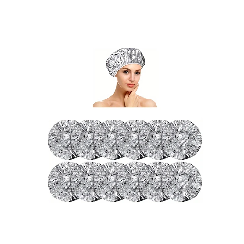 Spot Deep Conditioning Caps Aluminum Foil Reusable Hair Processing Tin foil cap Hair Coloring Shower Caps For Home Salon Use