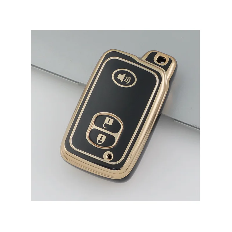 Hot Soft TPU Golden Line Car Remote Key Case Cover Fashion Style Silicon For Toyota VW Audi Car key Shell Cover