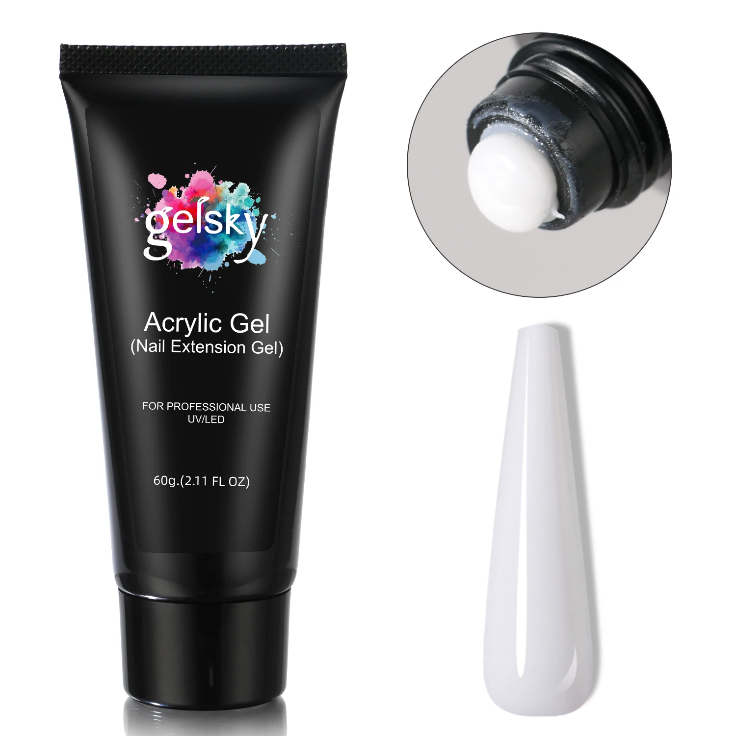 Gelsky New Product Supplier Nail Poly Gel Manufacturer Low Price Poly Gel Nail Kit Package Solid Color Poly Gel