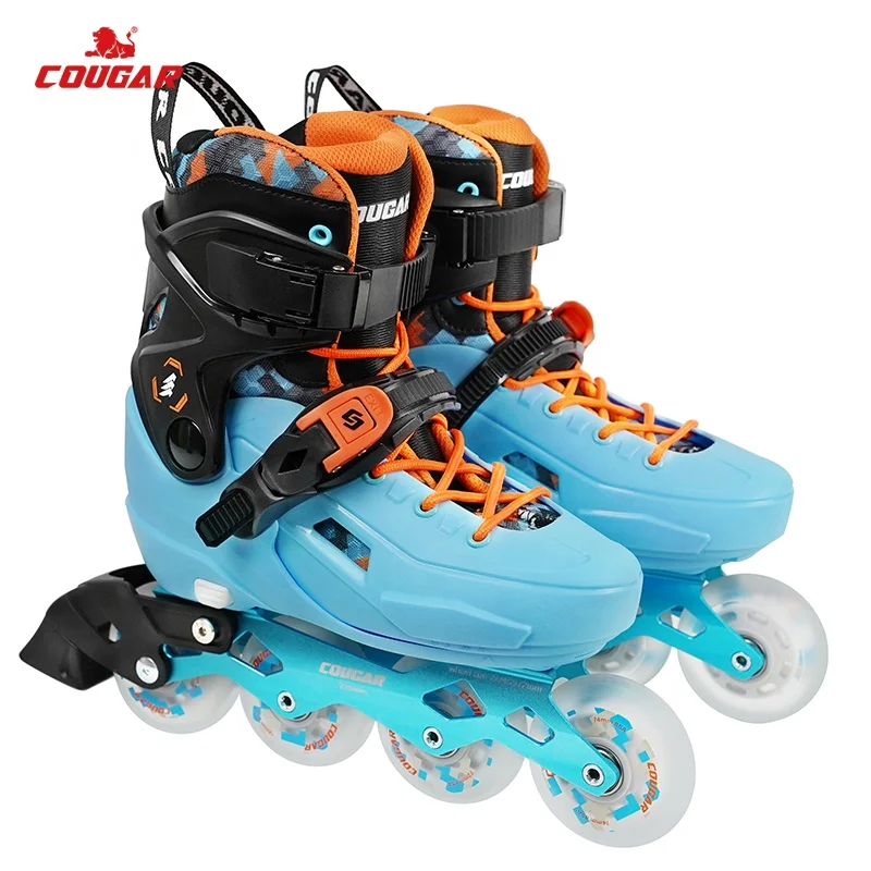 Hot Sale COUGAR MZS319 Slalom Racing Rink Skating Inline Flashing Roller For Boys