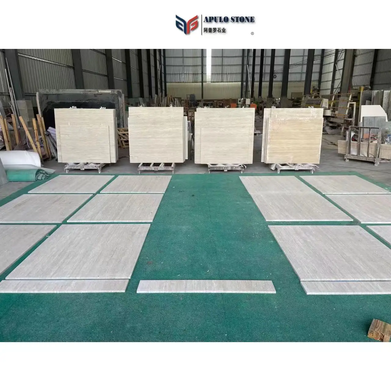 Factory Direct Apulostone Large Stock Travertine Slab White Travertine Stone For Outdoor Wall Cladding Italy travertine