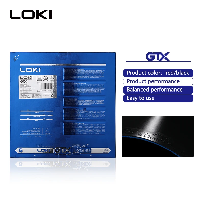 LOKI GTX Хорошее качество Профессиональный ittf утвержденный лучший резиновый для настольного