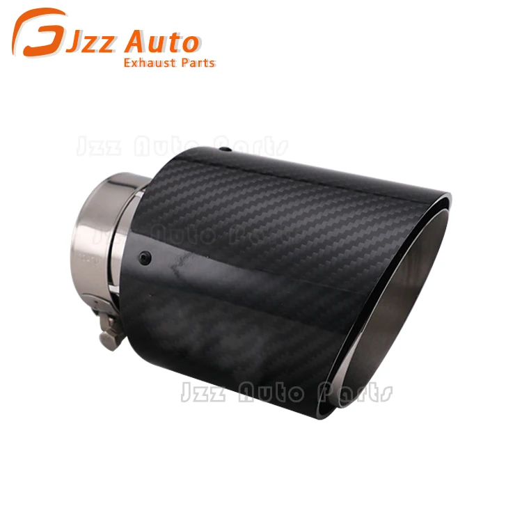 Decorate Exhaust Muffler Tail Pipes Stainless Steel Black Carbon Fiber Universal Exhaust Tips for Car