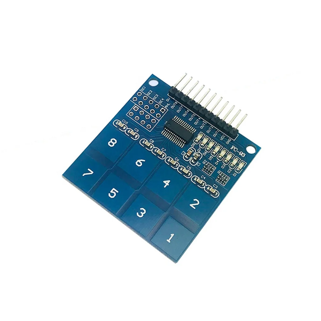 Taidacent Electronic ComponentsTTP226 8 Channel Digital Capacitive Touch Switch Module Capacitive Touch Sensor Switch