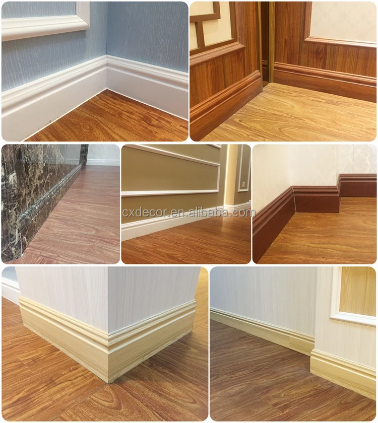 Chengxiang Manufacture China Supply Plastic Baseboard Pvc Skirting Board Soft Pvc Baseboard For Floor