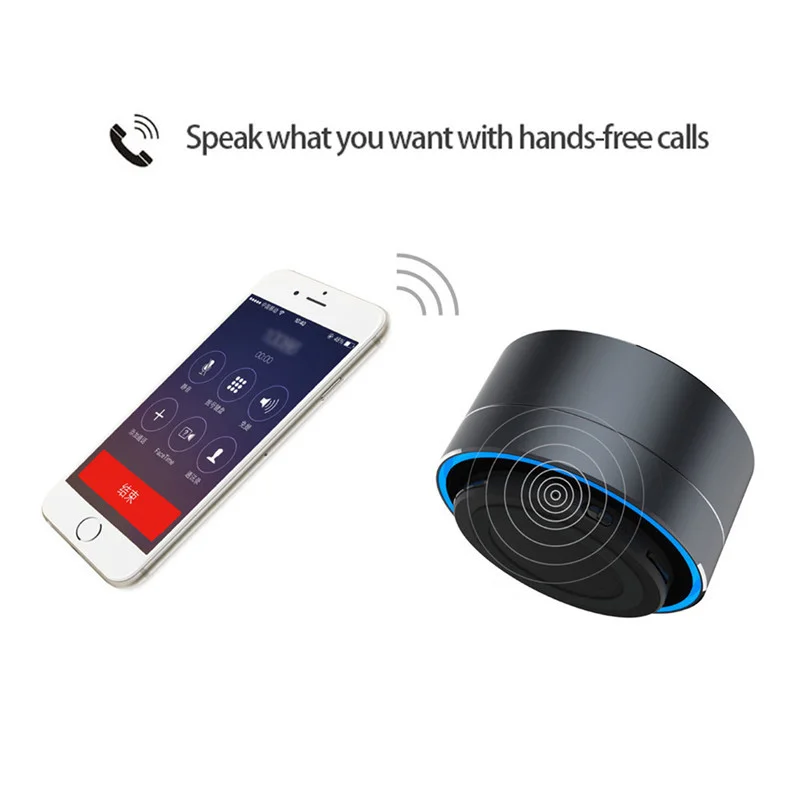 Amazon Бестселлер HD Sound A10 металлический бас BT динамик портативный стерео беспроводной для iPhone XS Max XR мини