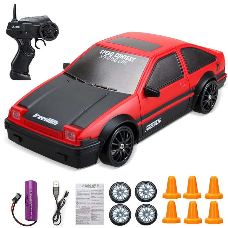 Powerful 4WD Racing Remote Control Drift Car Fun and Speedy Rc Vehicle with USB Cable Gift for Children