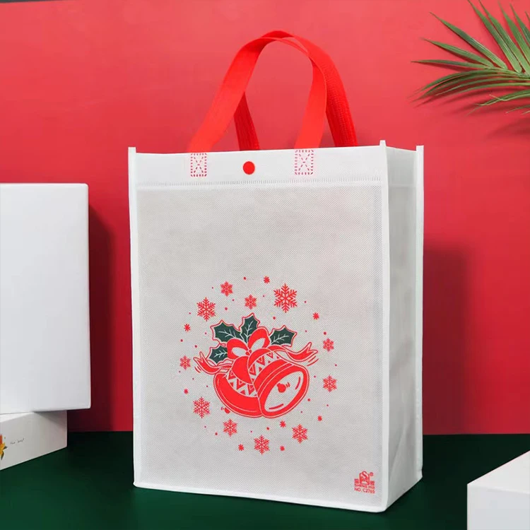 High Quality Christmas Eco-Friendly Non Woven Tote Bag