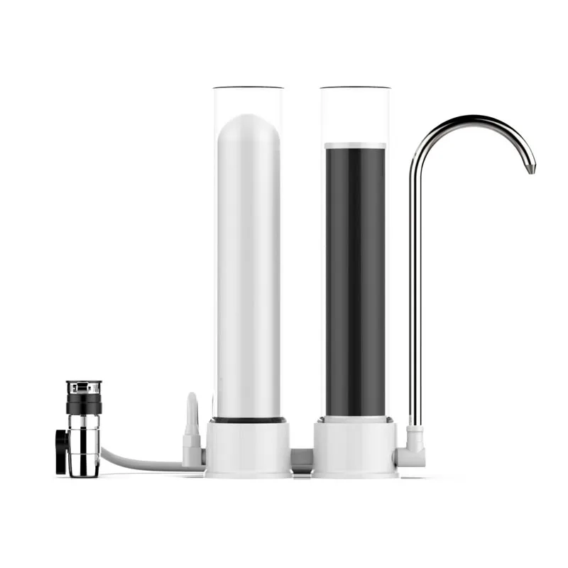 Diatom Ceramic Activated Carbon Faucet Mount Water Purifier Filter