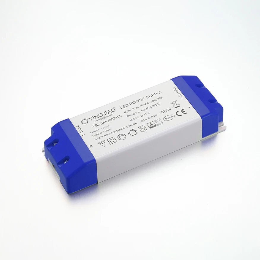 Yingjiao Factory Customize Thin Led Driver Constant Current 12V 24V 36V 48V 100W DC LED Power Supply