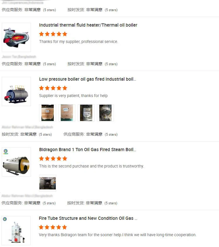 Boiler Customer Comment