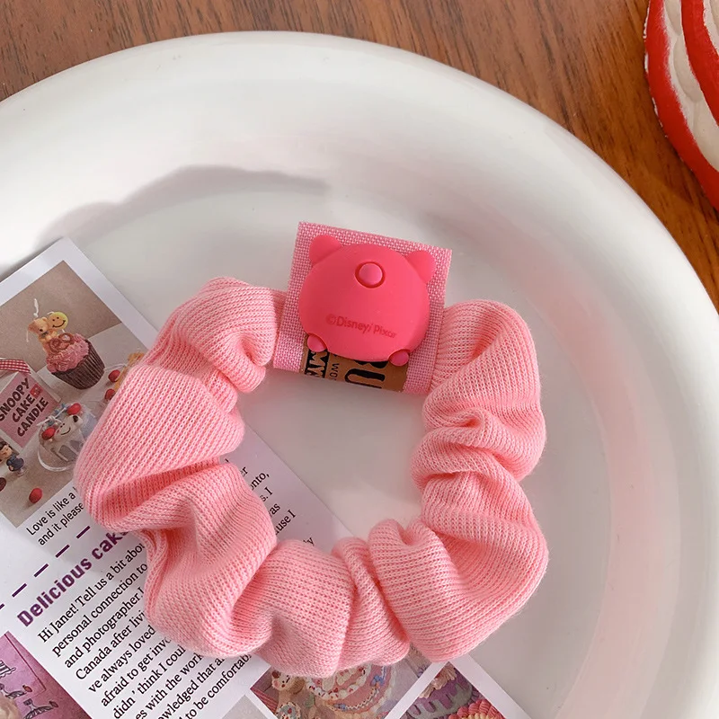 Strawberry Bear Cute Colic Scrunchie Corduroy Head Tie Korean Girls