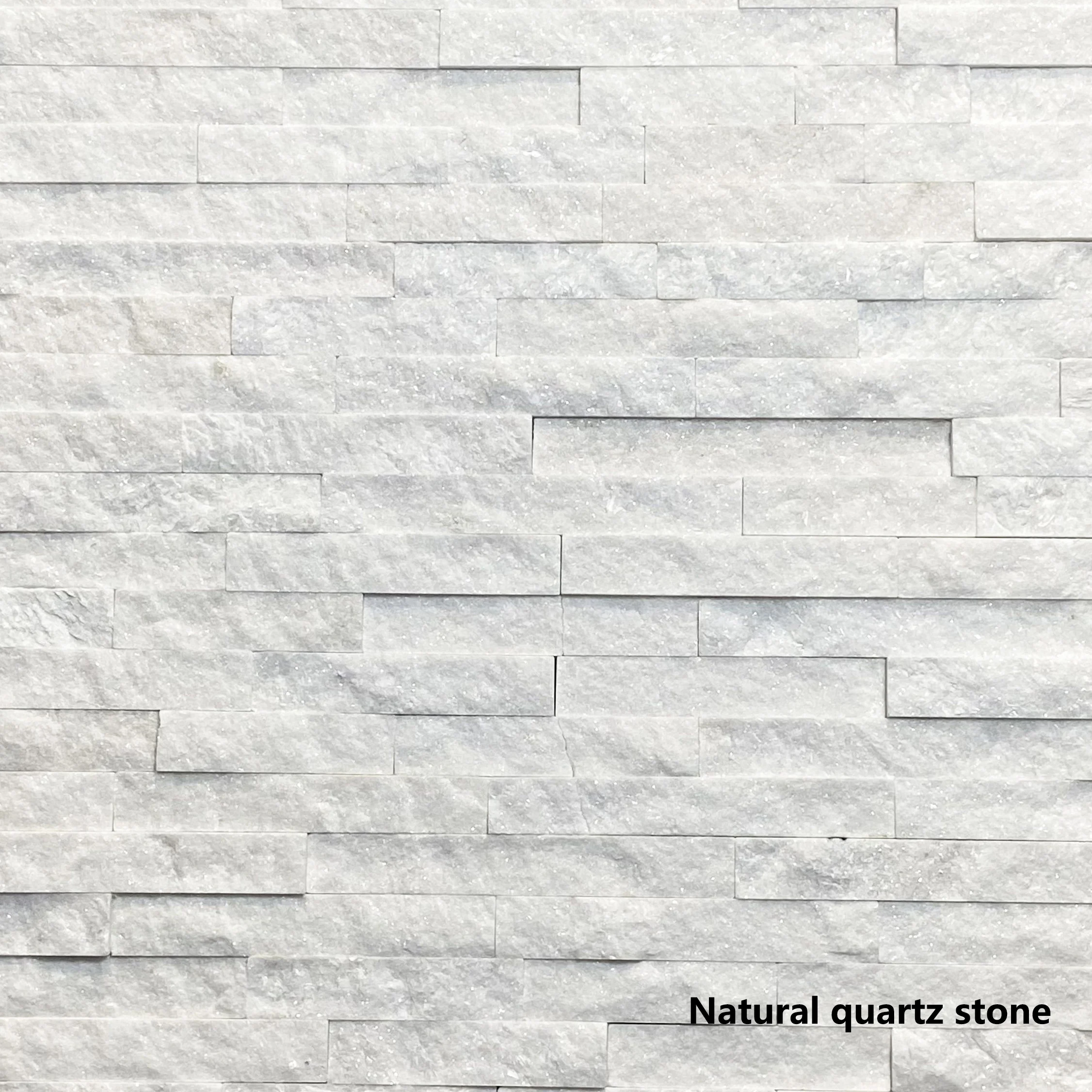 SHENLAN High Quality Natural White Quartzite Stone Cladding Exterior Stone Veneer Culture Stone