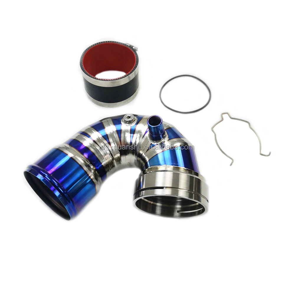 Charge Pipe with J Pipe For BMW F8X M2C M3 M4 S55 Titanium Charge Pipe
