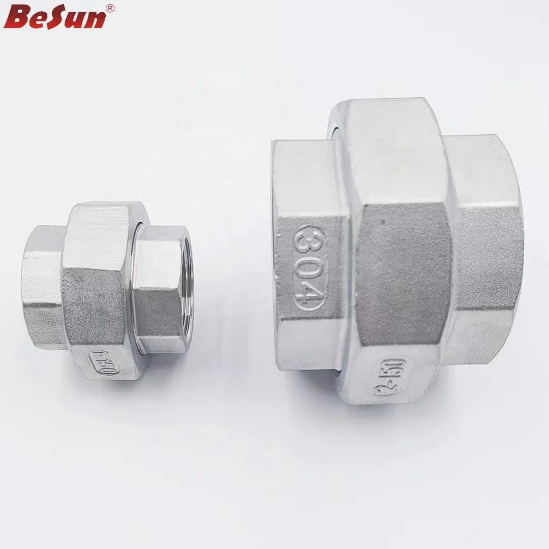 Pipe Fitting Union  Female Threaded Union Casting Weld End Coupler Fittings Customizable Plugs