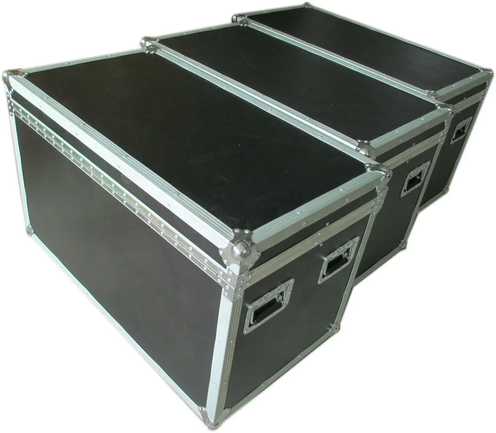 Aluminum Flight Case For Fair Production Display And Transport With Wheels And Butterfly Locs