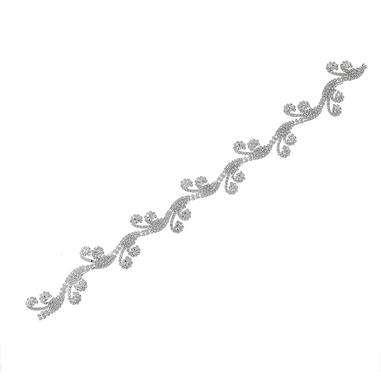 
Decorative chain trim yard golden crystal rhinestone wedding gift key chain 