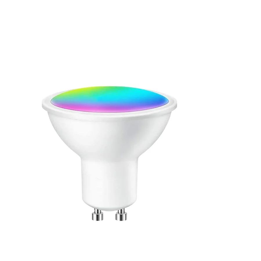 Популярный Wi-Fi контроль для домашней музыкальной вечеринки GU10 Smart RGB мягкий теплый холодный естественный дневной свет Белая светодиодная точечная лампочка
