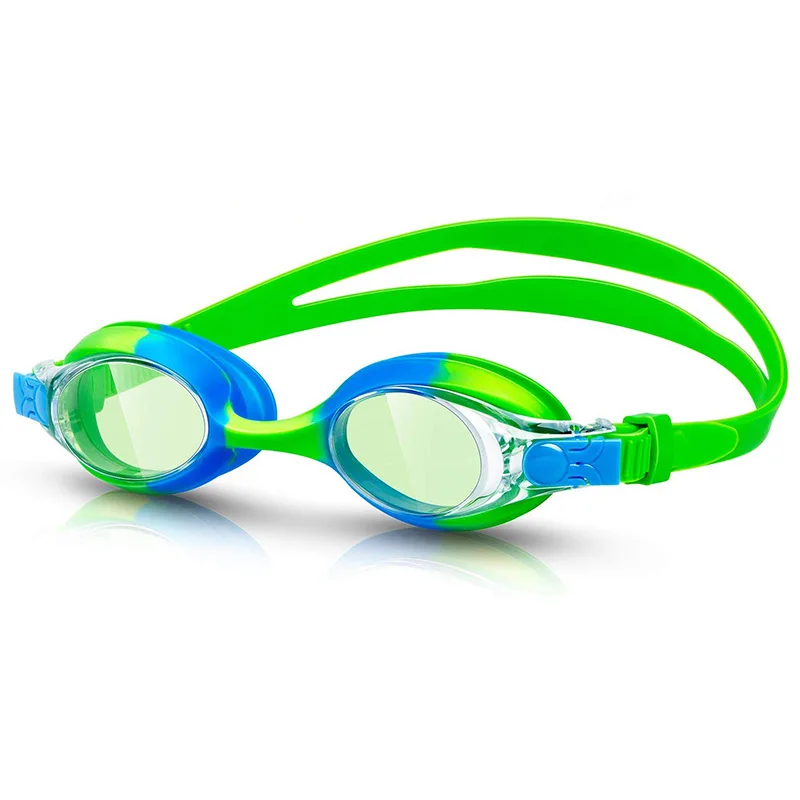 Детские плавательные очки, мягкие силиконовые прозрачные защитные очки от УФ-излучения