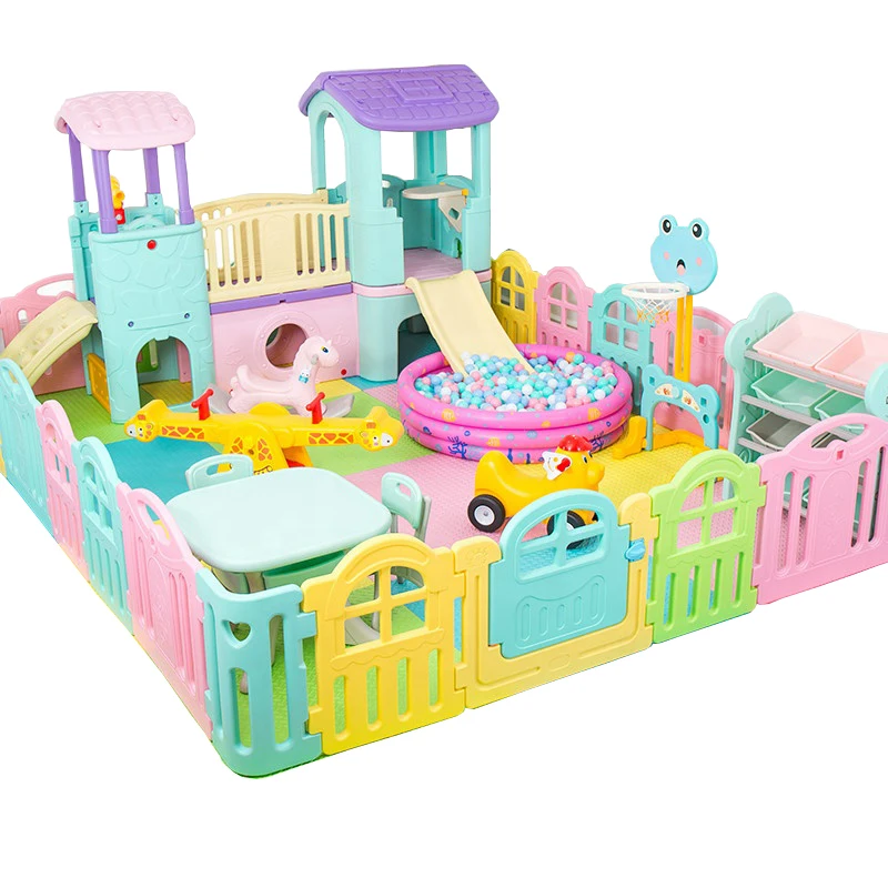 Children play game outdoor/indoor playground equipment, kids slide set ,kids play house small playground for sale