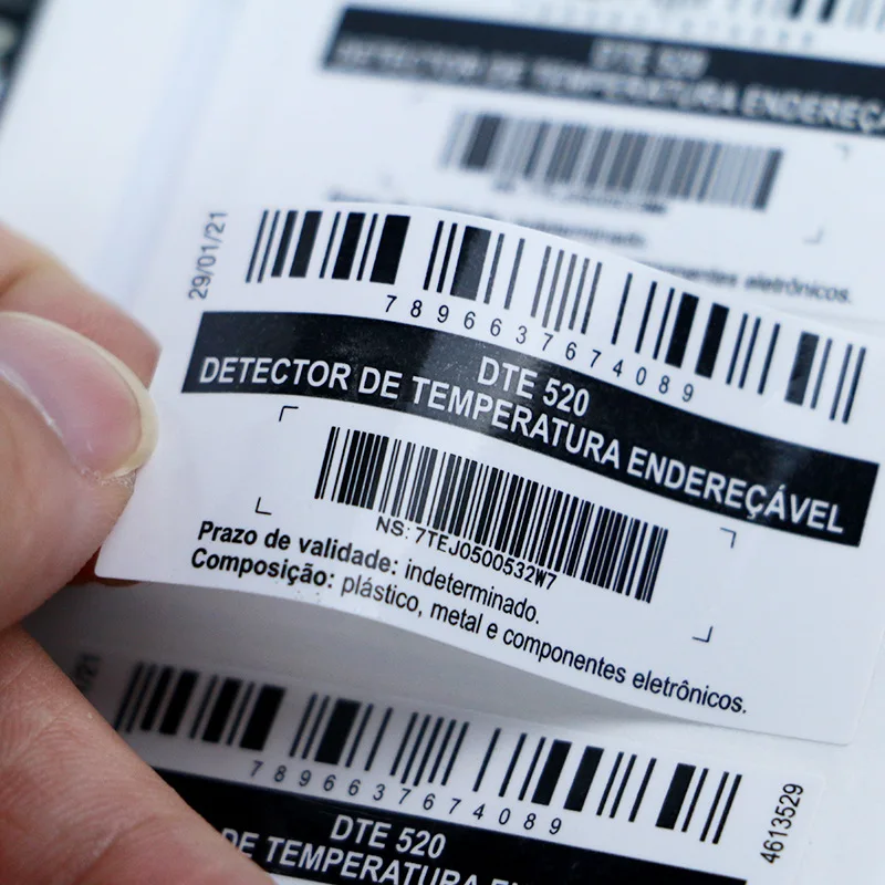 Wholesale custom high quality aluminum QR sticker bar code ID tag self adhesive steel blank metal barcode label for asset